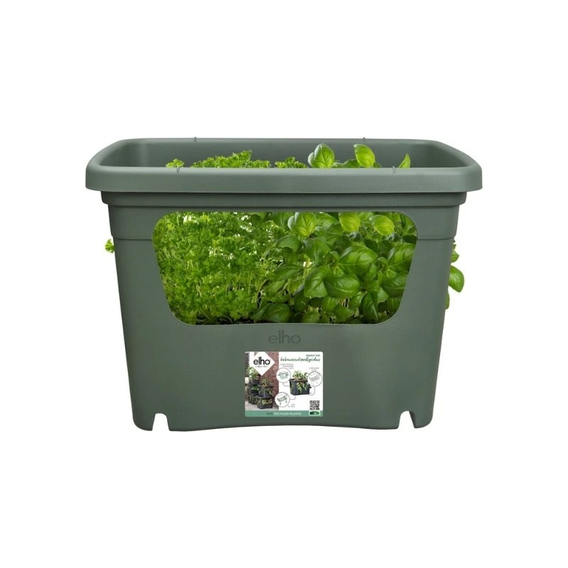 Elho Plantenbak Green Basics Stack & Grow Large Groen 2 Elho Plantenbak Green Basics Stack & Grow Large Groen - Afbeelding 2